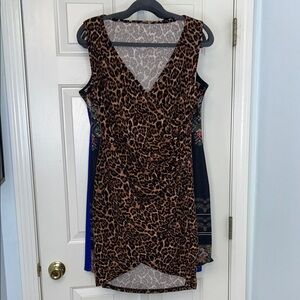 Unbranded Dresses 3 Size Large Navajo style, paisley floral & leopard one is NWT